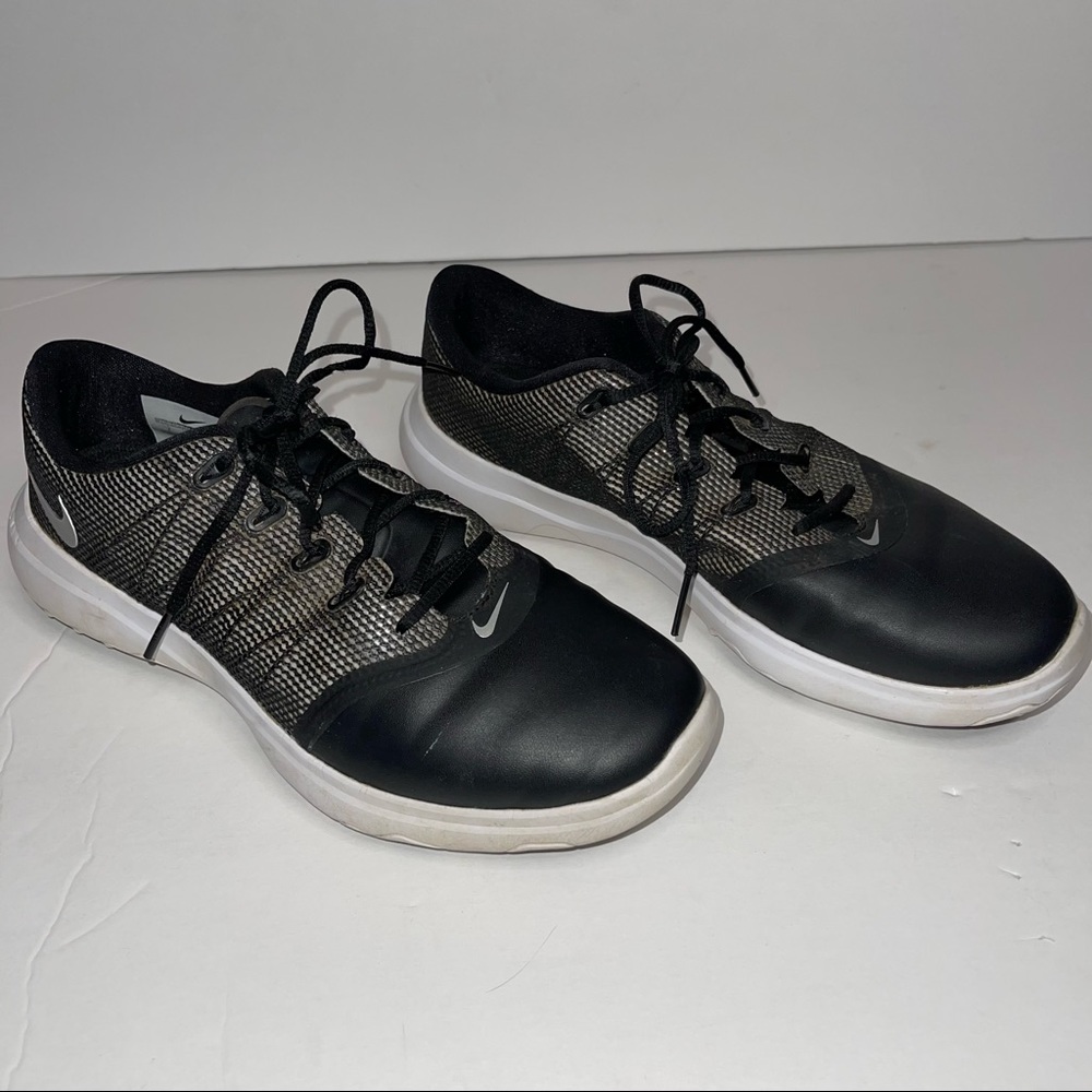 Nike Lunarlon Golf Shoes black/white size 7